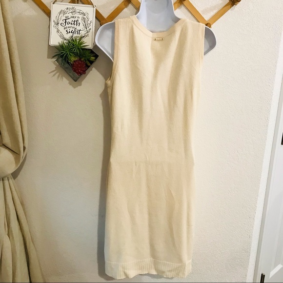 St. John Sleevless Knit Pearl Sweater Dress Sz P - Picture 6 of 12